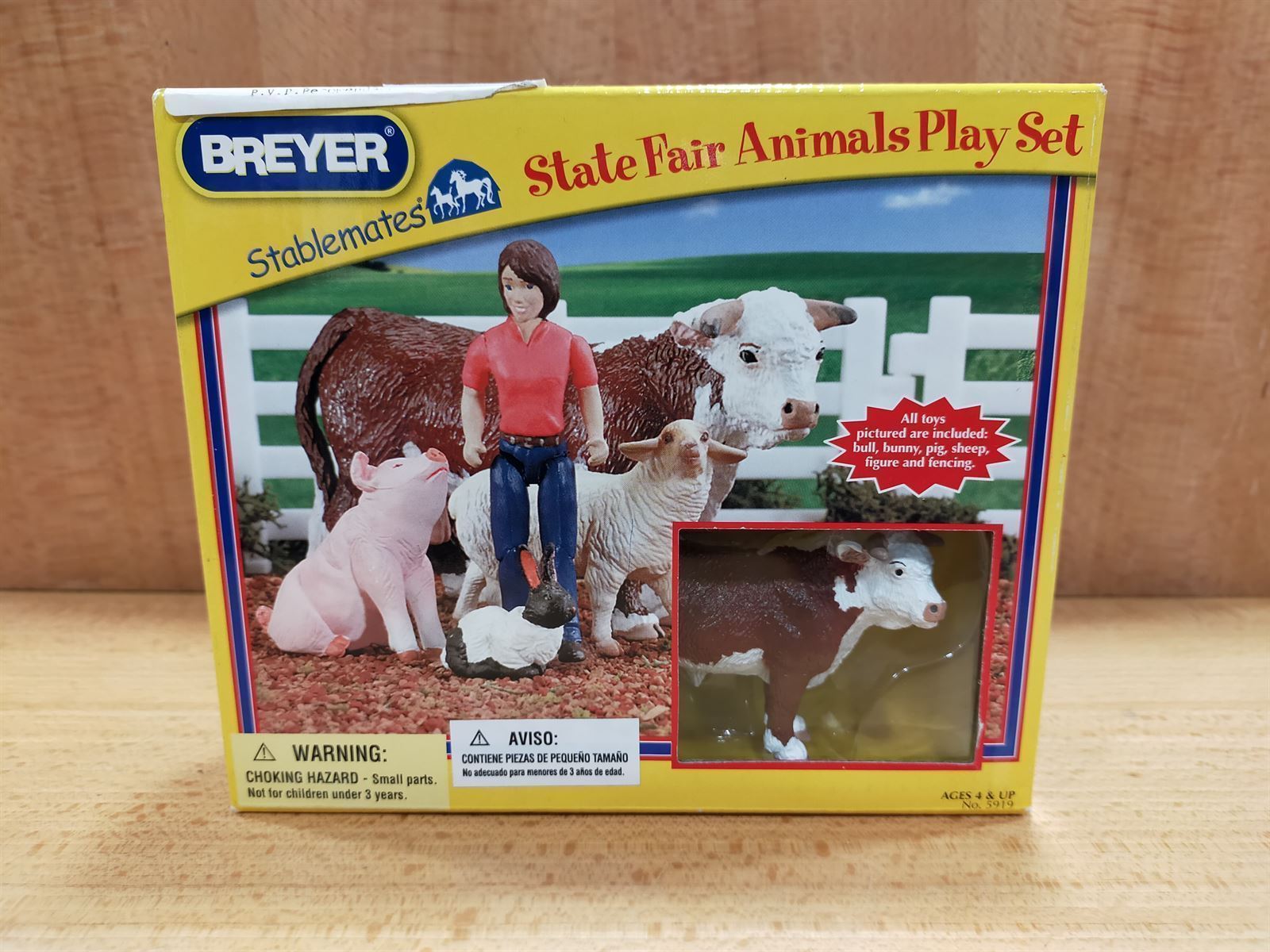 Juguete BREYER set animales de la granja, con tapiz